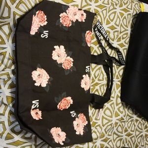 VS Black floral tote.